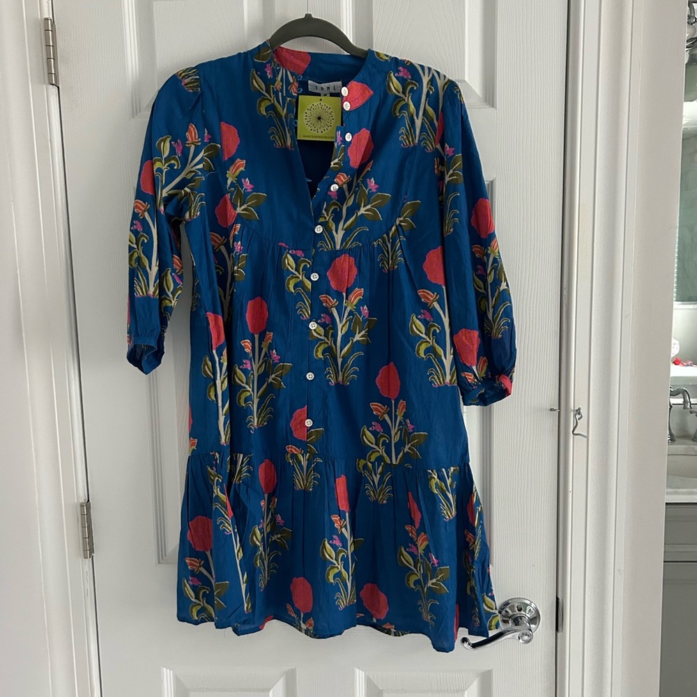 THML Blue Floral Dress